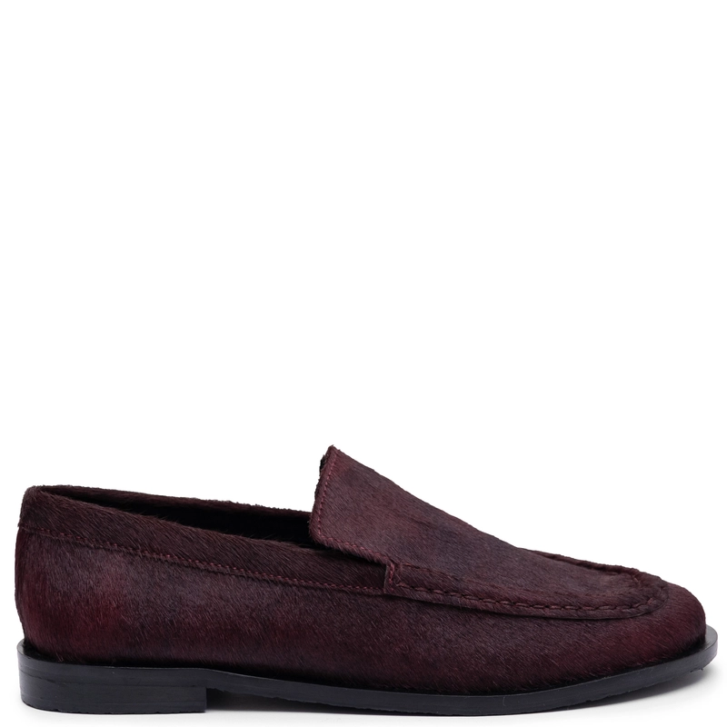 Gioseppo Skórzane Półbuty Damskie Bordowe 80770-BURGUNDY