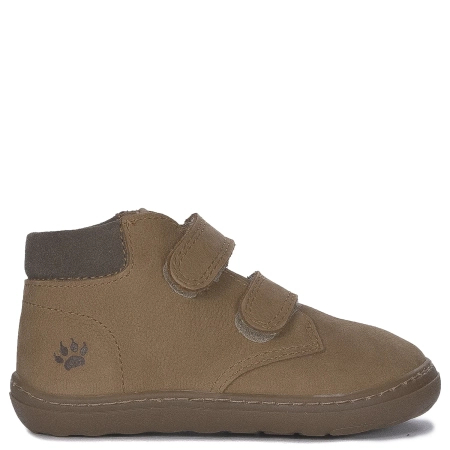 Primigi Botki dziecięce skórzane na rzepy Nubuck/Canyon//Camel brązowe