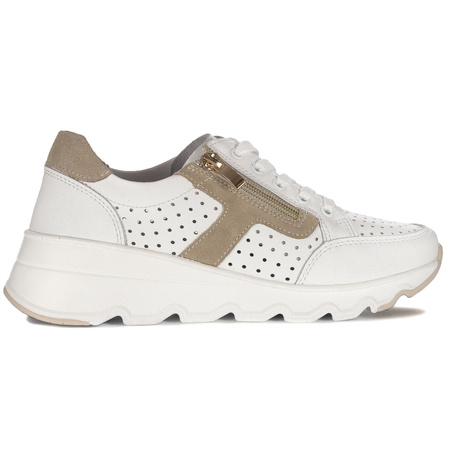 T.Sokolski Women's White Beige Flat Shoes