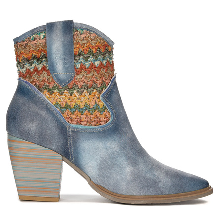 Maciejka Women's Leather Boots Blue