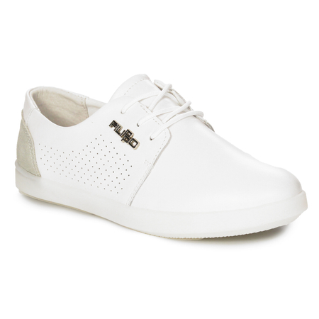 Półbuty damskie skórzane Filippo White Białe