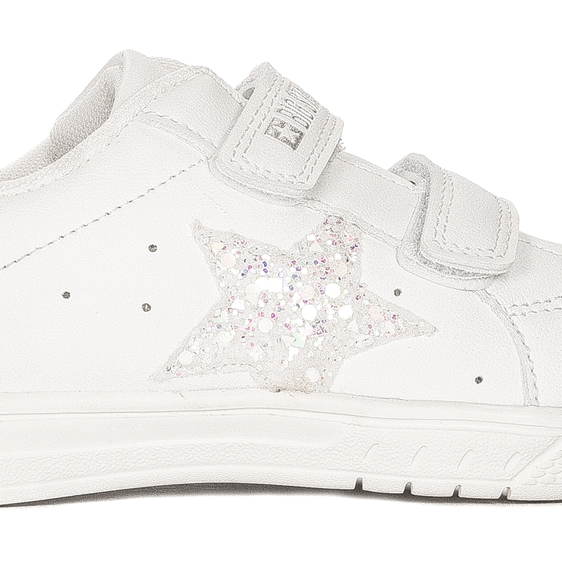 Big Star Trampki dziecięce dziewczęce na rzepy white białe