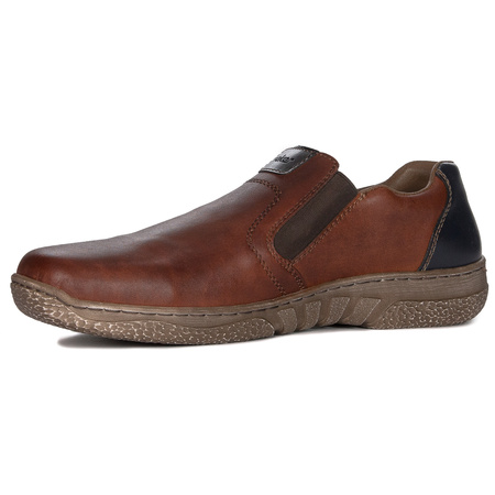 Rieker Men's Brown Slip-on Low Shoes