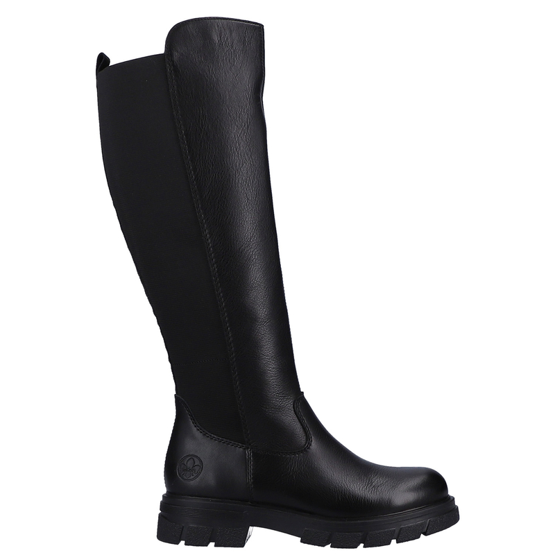 Rieker Skórzane Kozaki Damskie Czarne Z9158-00-BLK