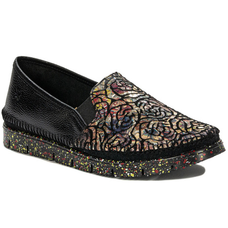 Maciejka Black Multi Flat Shoes