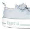 Big Star Trampki dziecięce dziewczęce na rzepy Blue niebieskie
