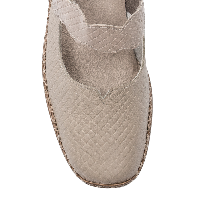Rieker Women's Velcro Beige Low Shoes