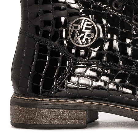 Rieker Black insulated Black leather boots