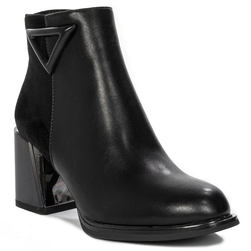 S.Barski Women's Black warmed boots
