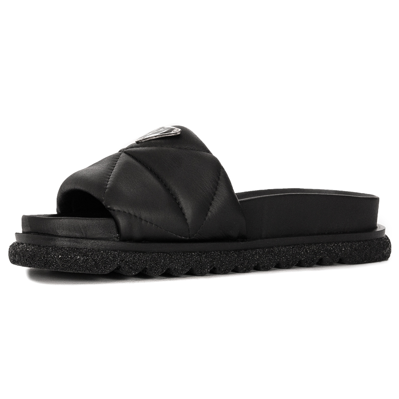 Venezia Eri Black platform slides
