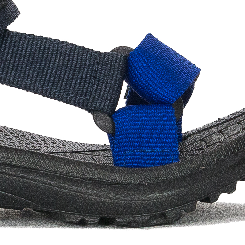 Lee Cooper Sandały dziecięce chłopięce na rzepy Navy Granatowe