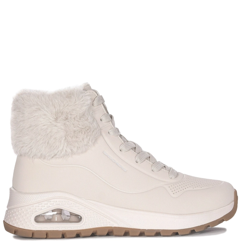 Skechers Botki Damskie Sznurowane Beżowe 167274/OFWT