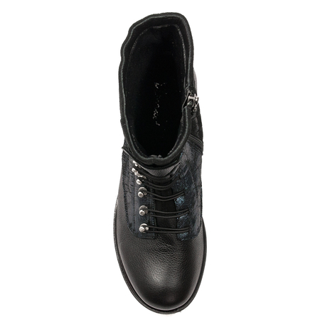 Maciejka 05582-01/00-7 Black Lace-Up Boots