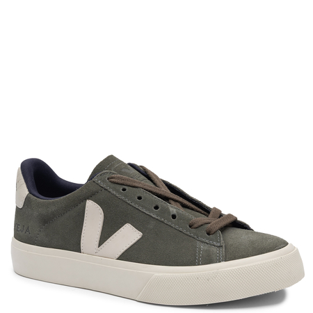 Veja Sneakersy damskie skórzane zamszowe Mud Pierre zielone