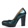 Maciejka Patent Leather Platform Pumps Metallic Green 2629W-03-00-1