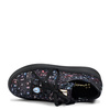 Maciejka Leather Platform Black Sneakers With Colourful Confetti Print 6191W-04/00-8