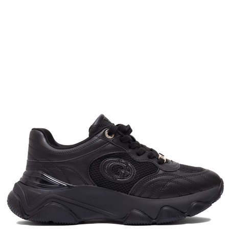 Guess Sneakersy Damskie Na Platformie Czarne