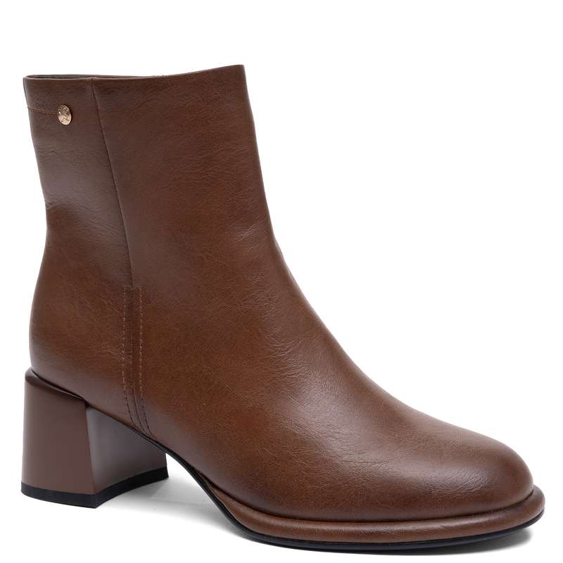 Maciejka Women's Leather Block Heel Ankle Boots Insulated Brown K7753-29/00-7