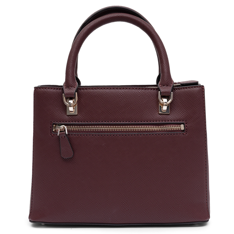 Guess Elegant Classic Women Handbag Satchel Burgundy HWZG9672050-BUR