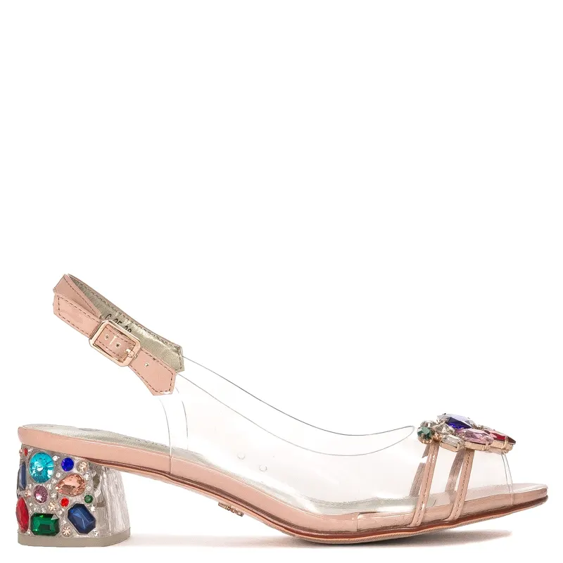 Sca'viola Women's Sandals On A High Heel Nude