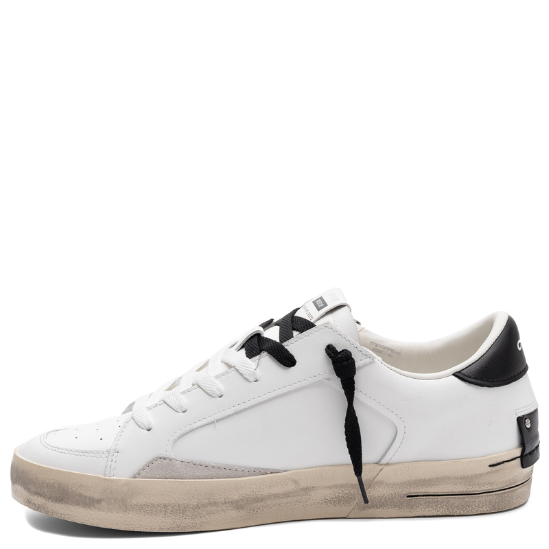 Crime London SK8 DELUXE Leather Sneakers White 17100PP6.10