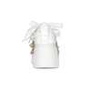Eksbut White + Gold Leather platform Sneakers