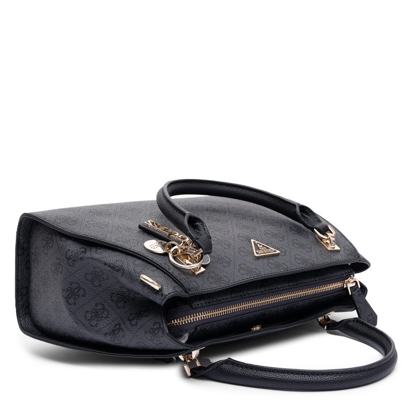 Guess Elegancka Monogram Torebka Klasyczna Czarna HWBG9672070-COAL