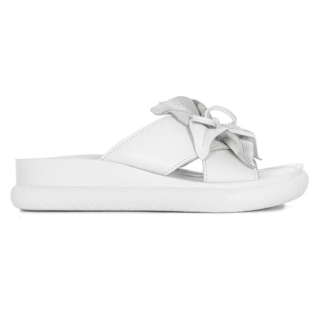 T.Sokolski Women's White Slides