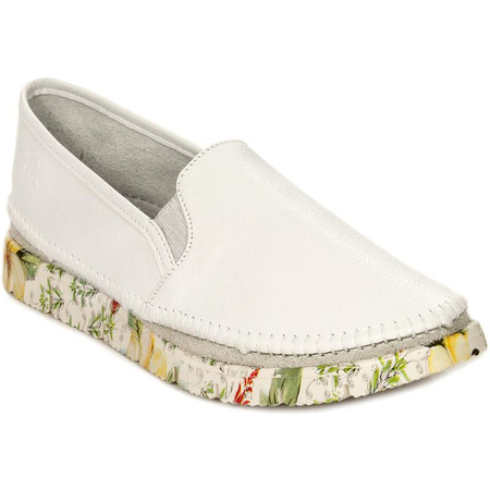 Maciejka Leather Slip-On Platform Loafers White 03512-11-00-0