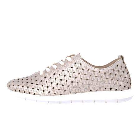 Remonte Women's Leather Gold Sneakers