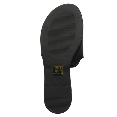 S.Barski Women's Black Slides