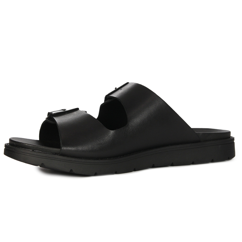 Rieker Slides Man Black