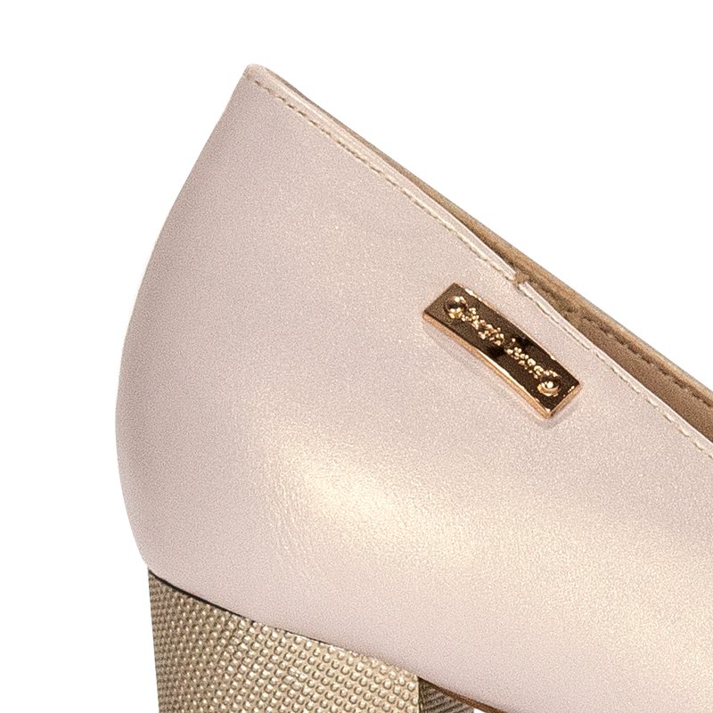 Sergio Leone PB130 Beige Pearl Pumps