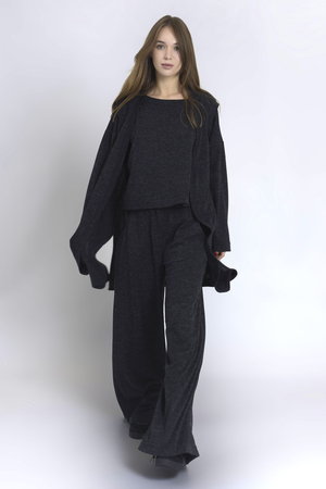 Maciejka Women's knitted blouse Lucia Graphite