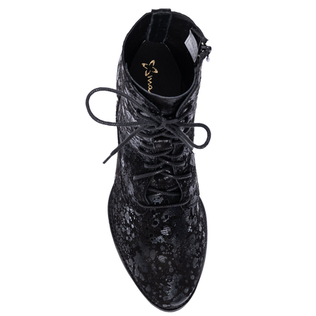Maciejka Lace-Up Ankle Boots With Side Zipper Black 6391W-43/00-1