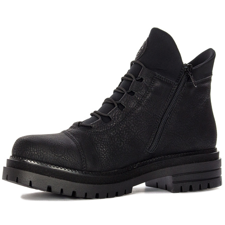 Rieker Y3163-00 Warned Black Boots