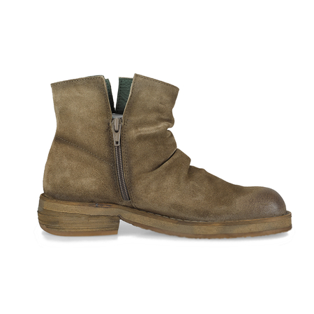 Felmini Women's Leather Ankle Boots Beige