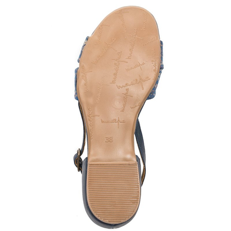 Maciejka 04614-43/00-5 Navy Flowers Sandals