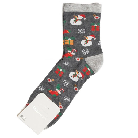 Steven 136 Special Edition Graphite / Snowman Socks