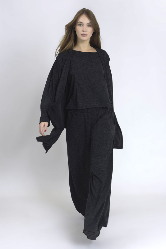 Maciejka Women's knitted smock Emma Graphite