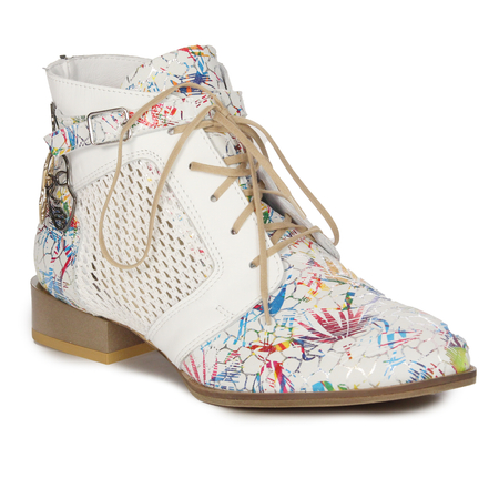 Maciejka Women's Leather White Boots