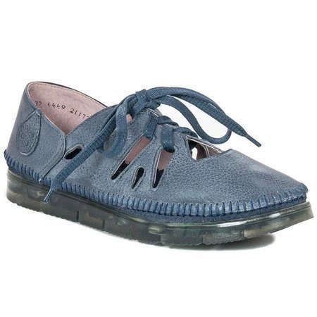 Półbuty damskie Maciejka Granat Na Jeans