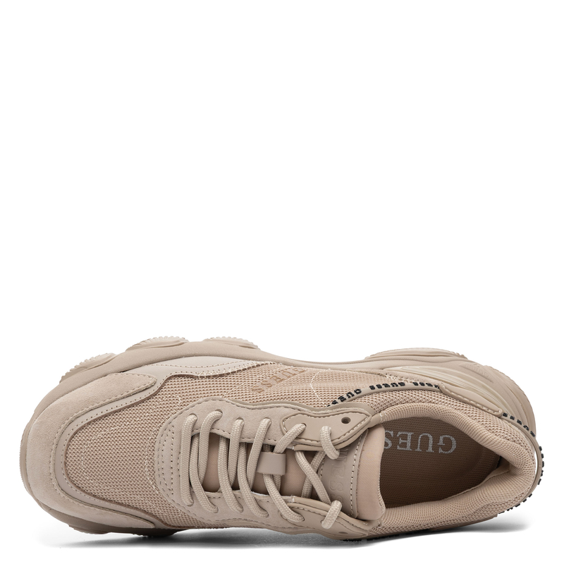 Guess Micolar Platform Sneakers Women’s Lace-Up Nude FL7MICLEA12