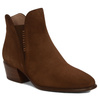 Hispanitas Women's Brown Ankle Boots with Heel