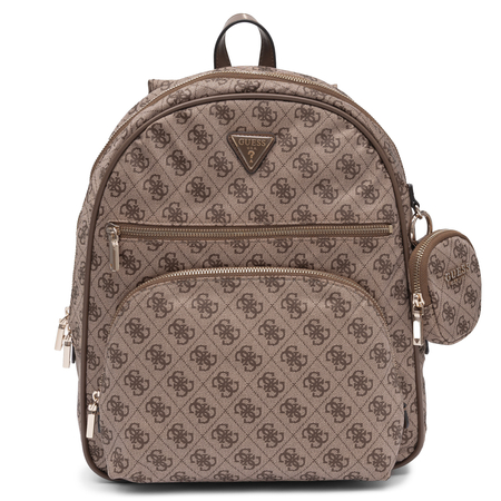 Guess Adrian Logo Plecak Miejski Monogram Beżowy TWNB2168350-CAMEL