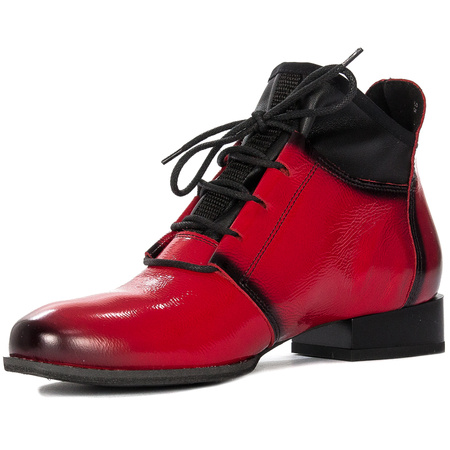 Maciejka 04744-08/00-7 Red Lace-up Boots