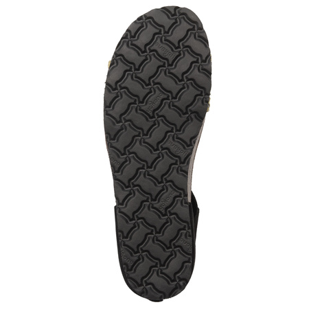 Yokono Women's Black Leather Sandals