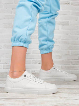 Levi's Sneakersy półbuty damskie Woodward S 50-Brilliant White Białe