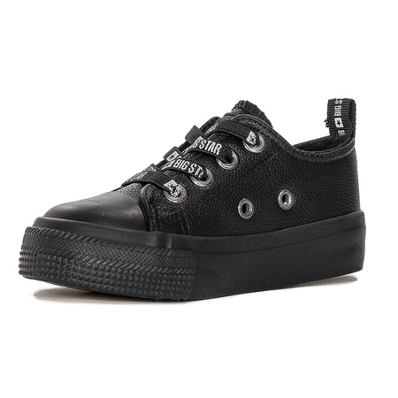 Big Star Trampki dziecięce chłopięce wsuwane Black czarne