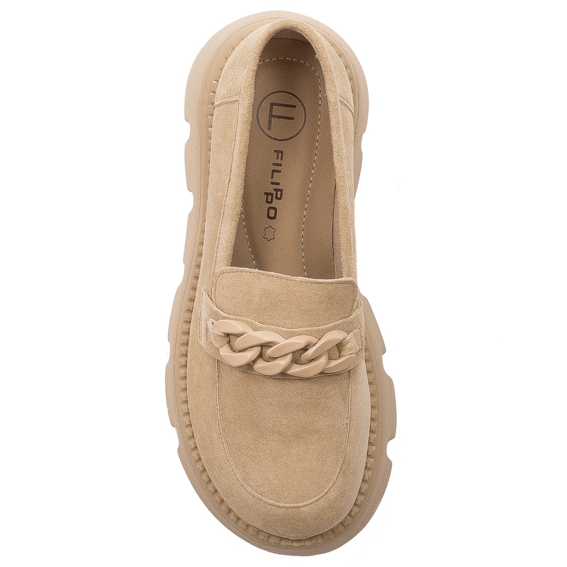 Filippo Women's Moccasins Leather Beige